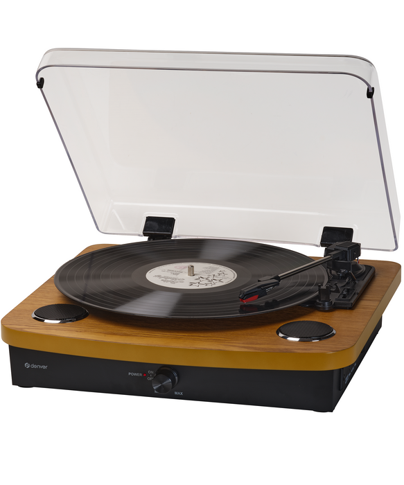 Denver Platenspeler Dual Bluetooth - Ingebouwde Speakers - USB - Retro - VPL230