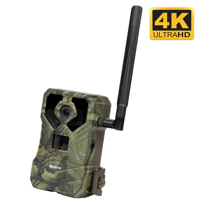 Denver Wildcamera met Nachtzicht en 4G verbinding - Live streaming - 4K Ultra HD video - 48MP Foto – 120 graden zicht - IP66 waterbestending - TrailCam Go app – WCL8060