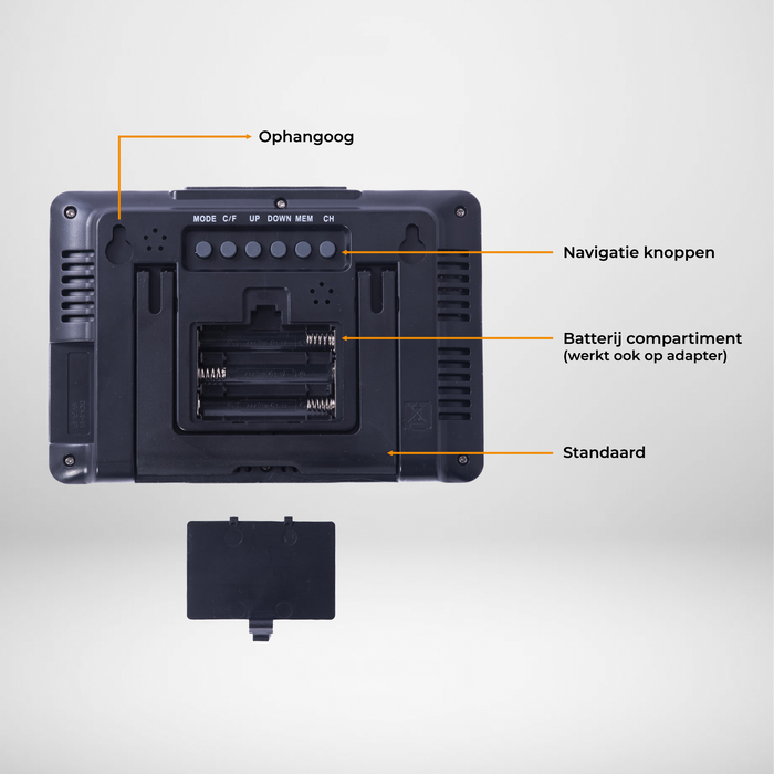 Denver Weerstation binnen en buiten - Draadloos Weerstation met Buitensensor - Radiogestuurde Tijd - WS540