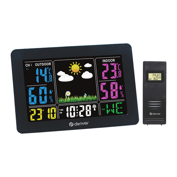 Denver weerstation binnen en buiten · radiogestuurde klok · WS540