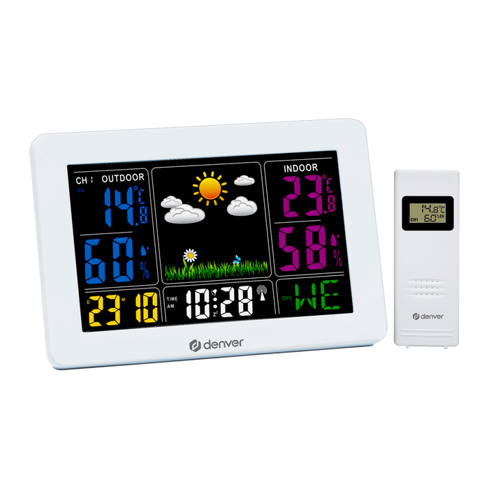 Denver weerstation binnen en buiten · radiogestuurde klok · WS540