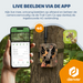 Denver Wildcamera met Nachtzicht en 4G verbinding - Live streaming - 4K Ultra HD video - 48MP - Zonne-energie - TrailCam Go app - WSL8050