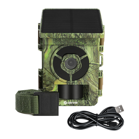 Denver Wildcamera met Nachtzicht en WiFi - 4K Ultra HD - 48mp - WiFi - Trailcam Go app - LCD scherm - Zonne-energie - WSW8120