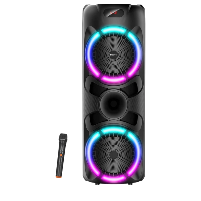 Denver Bluetooth Speaker Party box - Discolichten - Partybox - Incl. Draadloze Microfoon & Afstandsbediening - BPS459