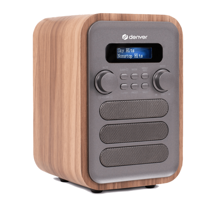 Denver DAB Radio - Retro Radio - Bluetooth - DAB+/ FM Radio - DAB48