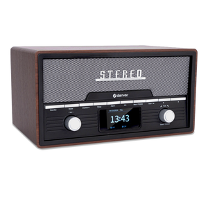 Denver DAB+ radio met cd-speler retro · bluetooth en FM