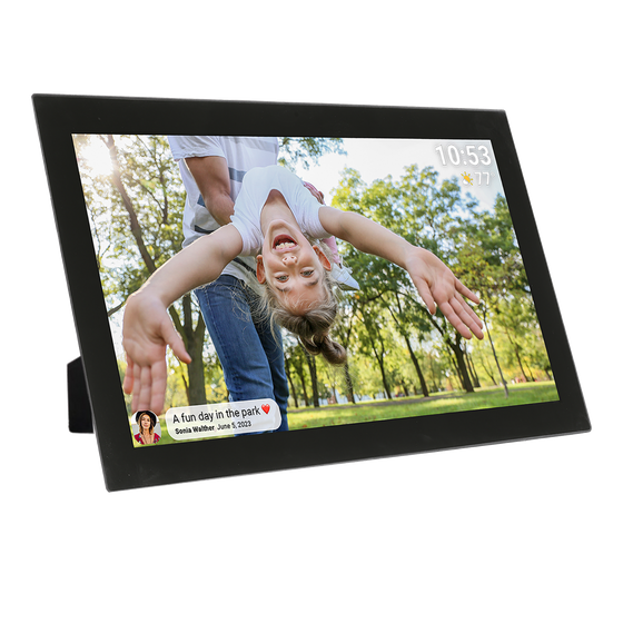 Denver Digitale Fotolijst 21.5 inch - XXL - Full HD - Frameo App - Fotokader - Digitale kalender - WiFi - 32GB - IPS Touchscreen - PFF2160
