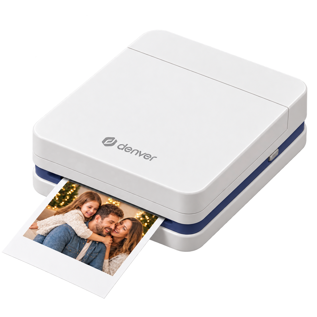 Denver pocket printer with family on the photo