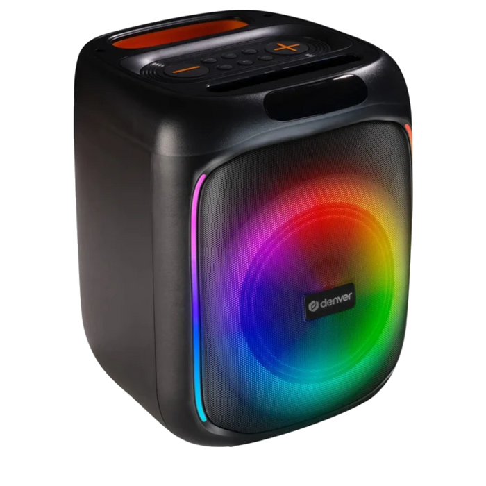 Denver Bluetooth Speaker Party Box - Discolichten - Partybox - Incl. Afstandsbediening - Microfoon Aansluiting - BPS165