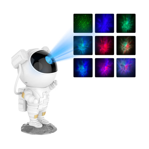 Denver Astronaut Galaxy Projector - Sterren projector - Sterrenhemel - Nachtlampje - Sterrenhemel Projector - Sterrenlamp - Timer - Afstandsbediening - 8 kleurcombinaties - FL34