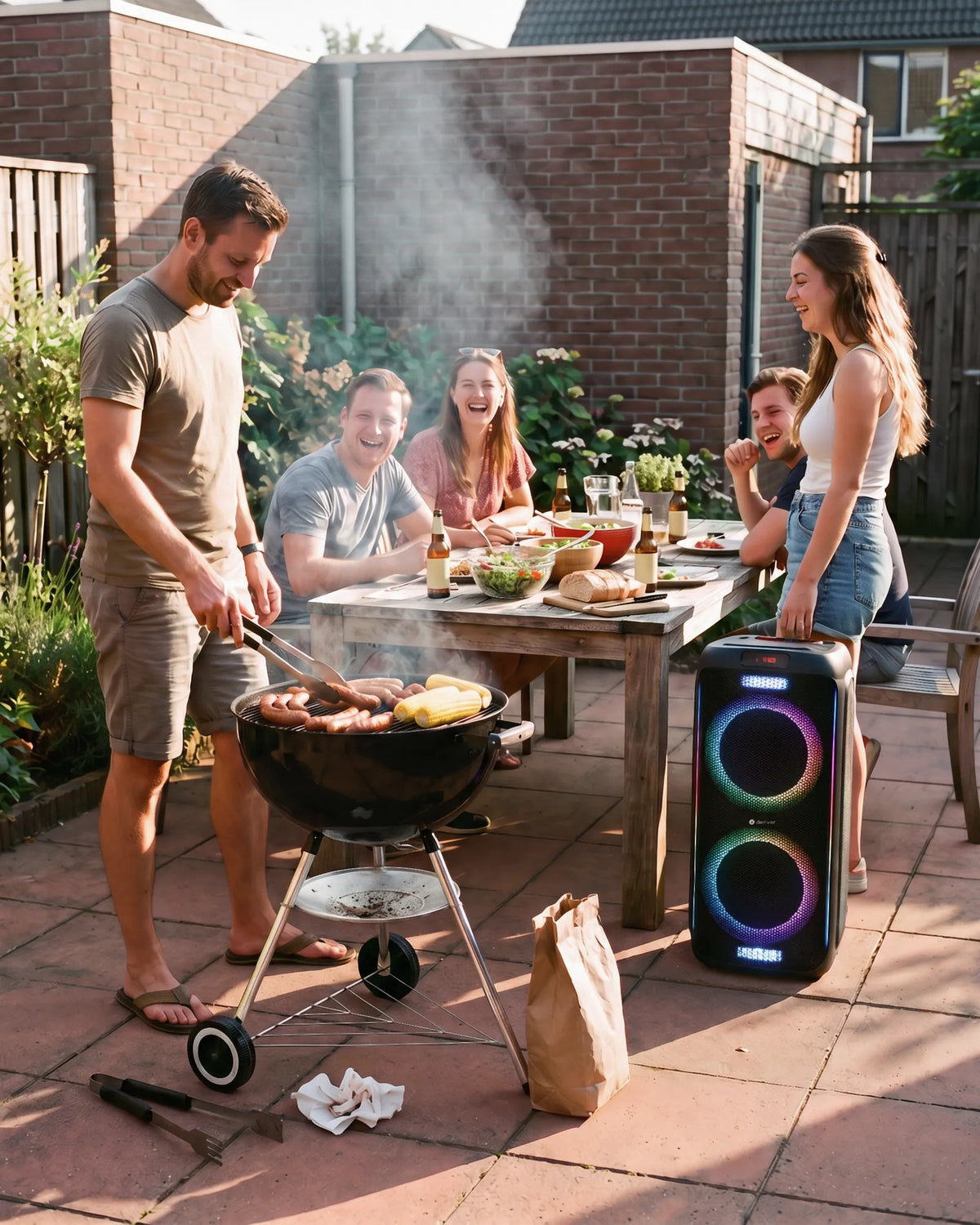 Barbecue in de tuin